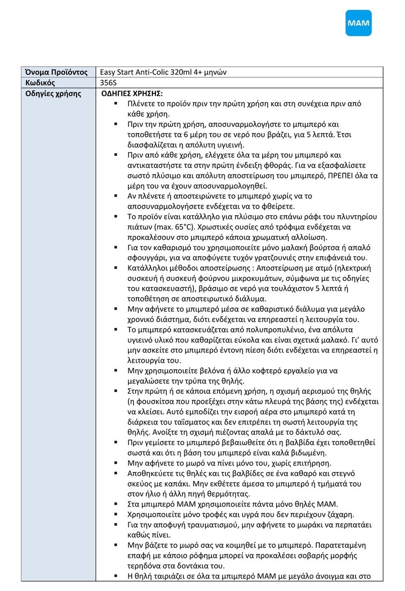 MAM Easy Start 356S Instructions for use