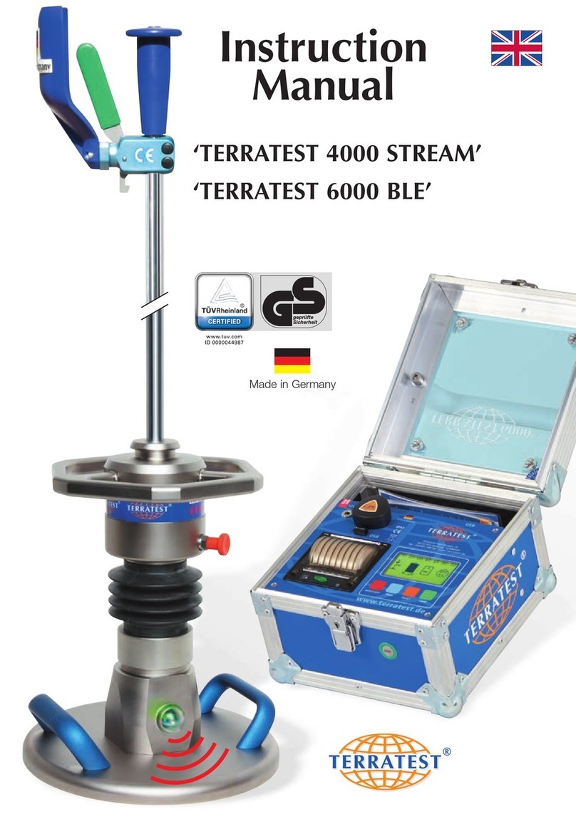 TERRATEST 4000 STREAM instruction manual
