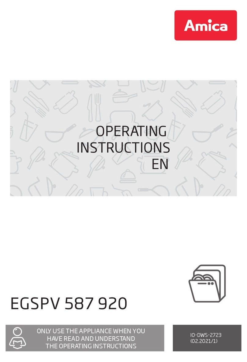 Amica EGSPV 587 920 operating instructions