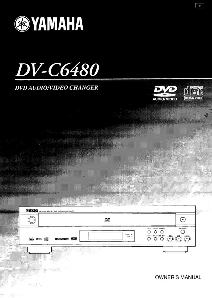 Yamaha DV-C6480 - Progressive-Scan DVD Player User manual