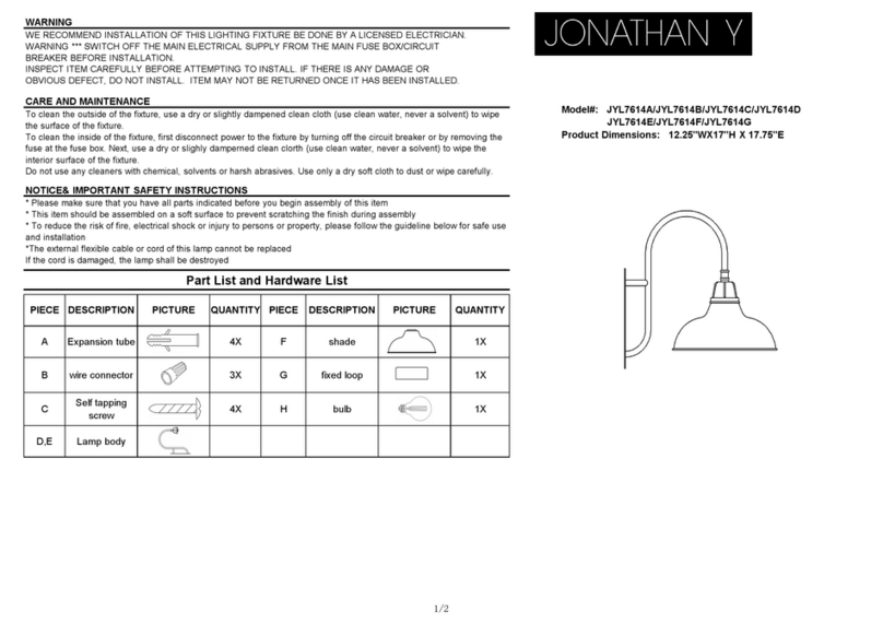 JONATHAN Y JYL7614A Assembly instructions