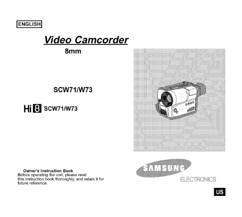 Samsung Hi8 SC-W71 Owner's manual