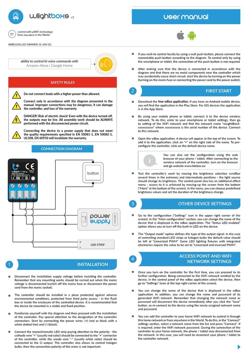 BleBox WLIGHTBOX-S-V2 user manual