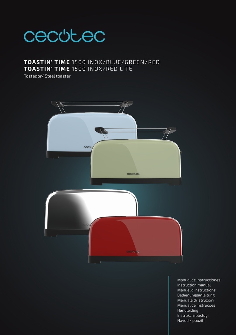 cecotec TOASTIN' TIME 1500 INOX User manual