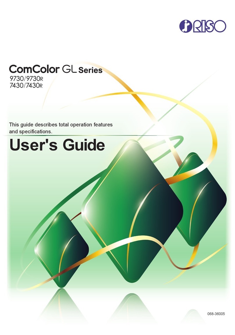 Riso ComColor GL Series User manual Riso ComColor GL Series User manual