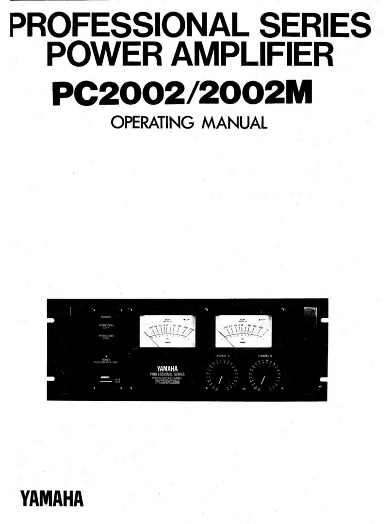 Yamaha PC2002 User manual Yamaha PC2002 User manual