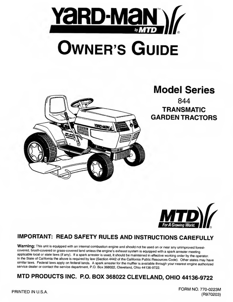 MTD 844 User manual