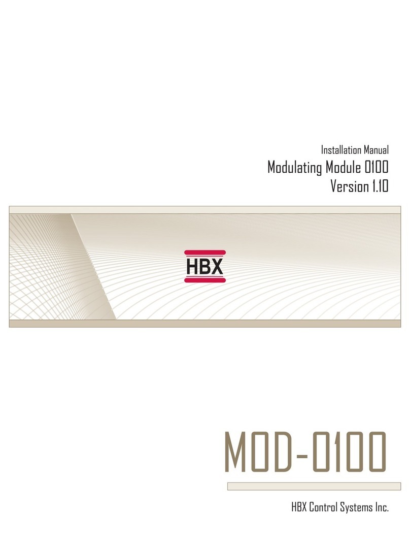 HBX Modulating Module 0100 installation manual