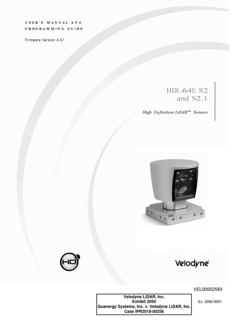 Velodyne HD HDL-64E S2 User's manual and programming guide