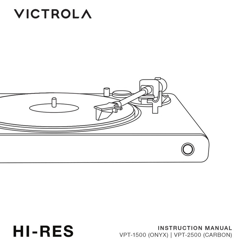 Victrola HI-RES VPT-1500 instruction manual