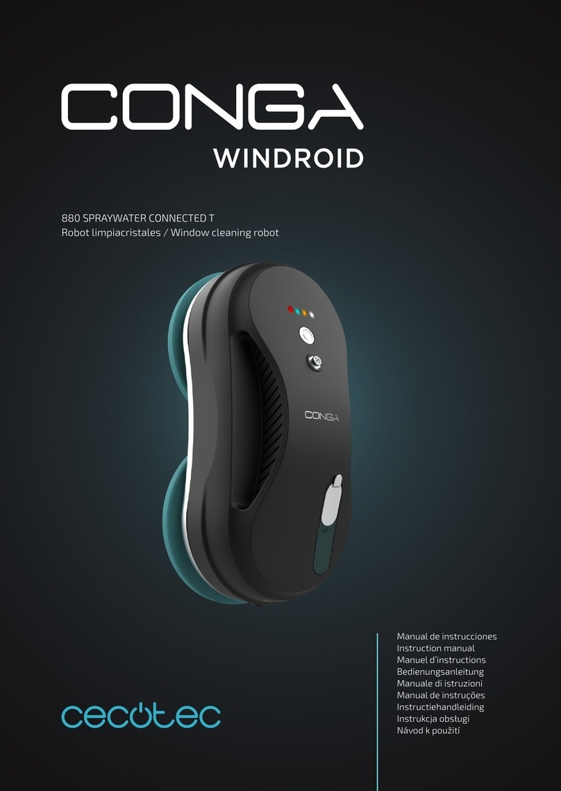 cecotec CONGA WINDROID 880 SPRAYWATER CONNECTED T instruction manual