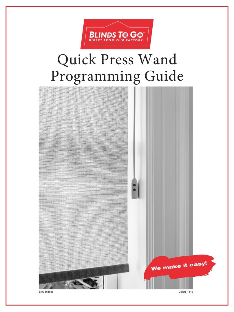 Blinds To Go Quick Press Wand Programming guide