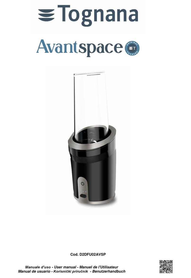 Tognana Avantspace D2DFU02AVSP User manual