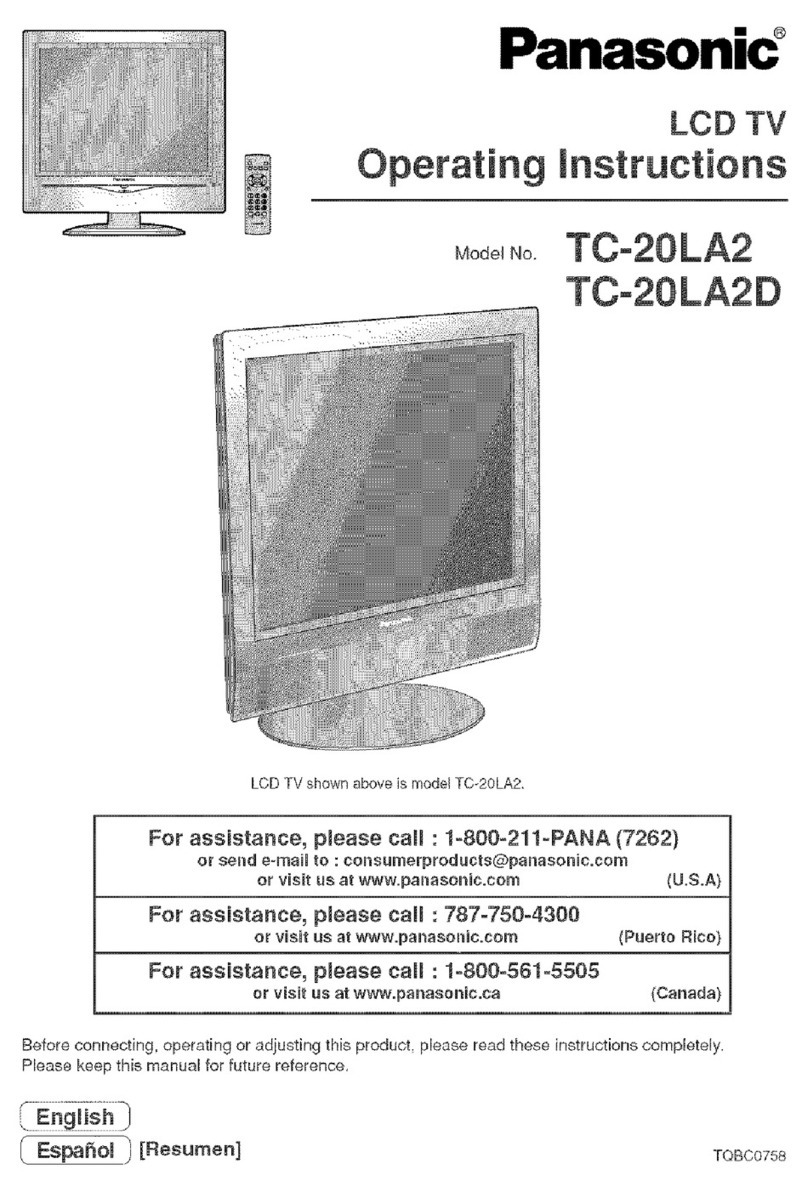 Panasonic TC-20LA2 User manual