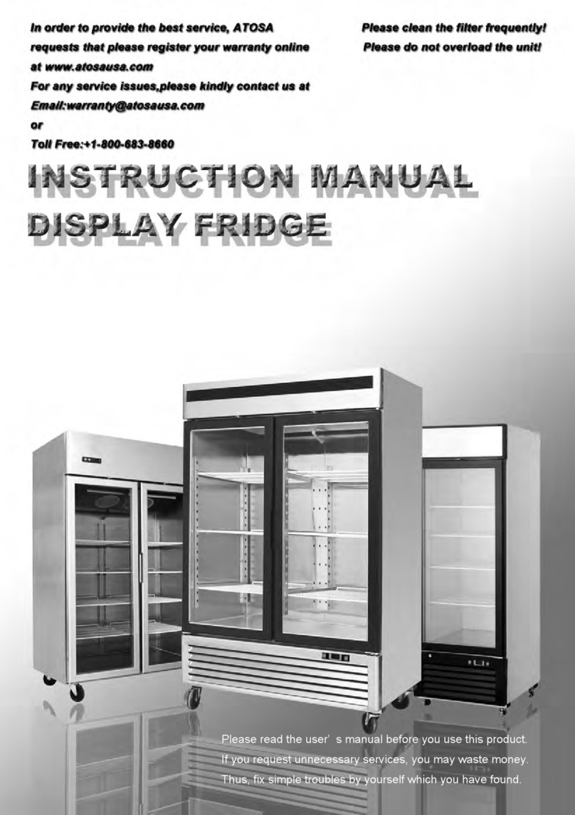 Atosa MCF8601GR instruction manual