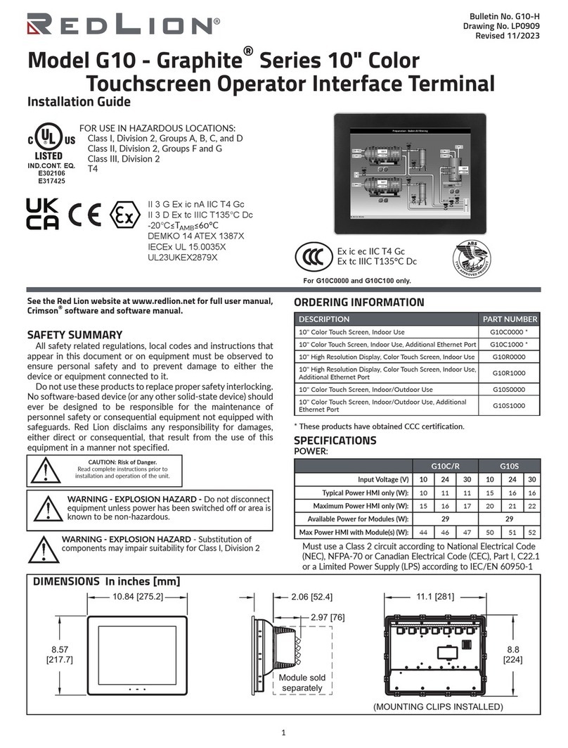 red lion Graphite G10C installation guide