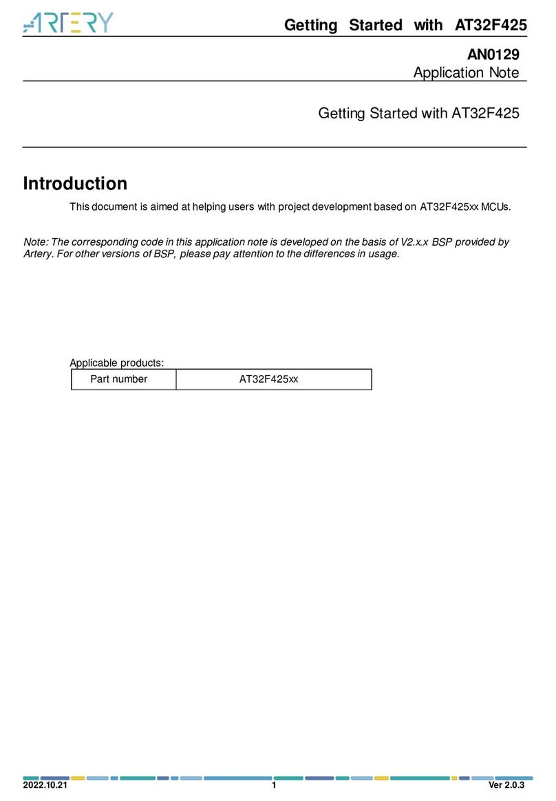 ARTERY AT32F425 Series User manual