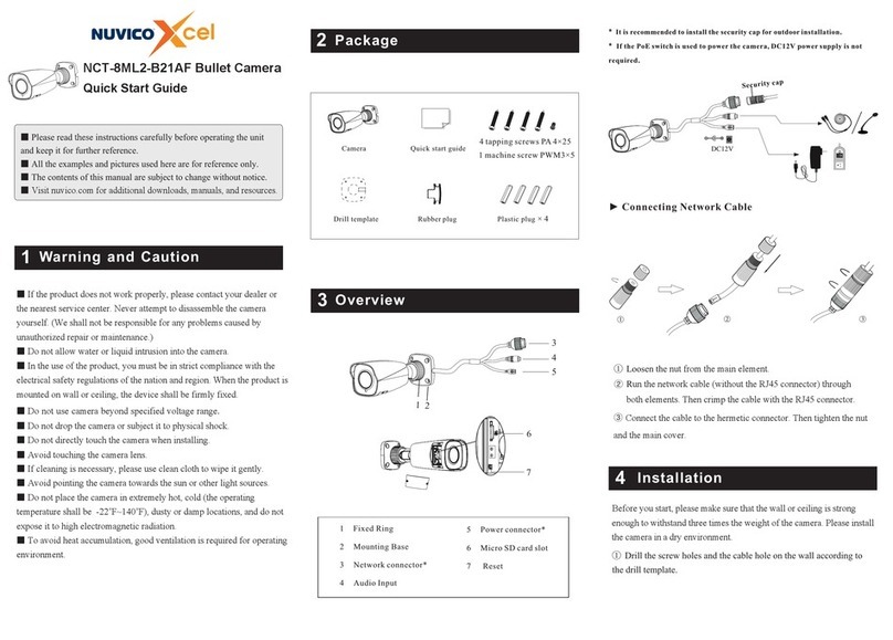 Nuvico Xcel NCT-8ML2-B21AF quick start guide