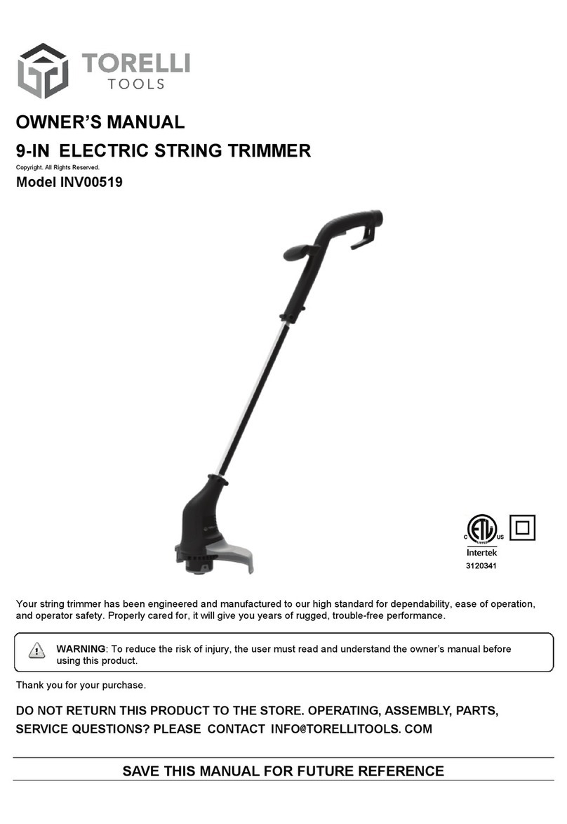 TORELLI TOOLS INV00519 owner's manual