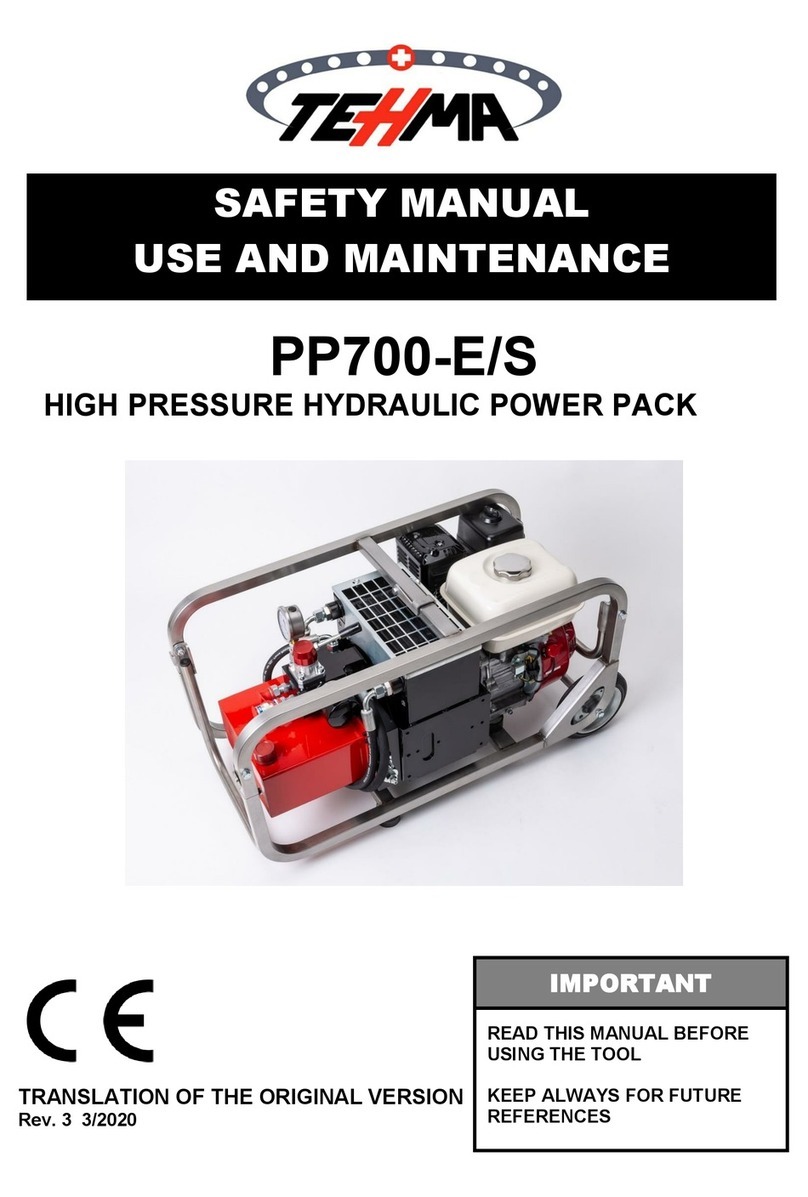 TEHMA PP700-E Use and maintenance