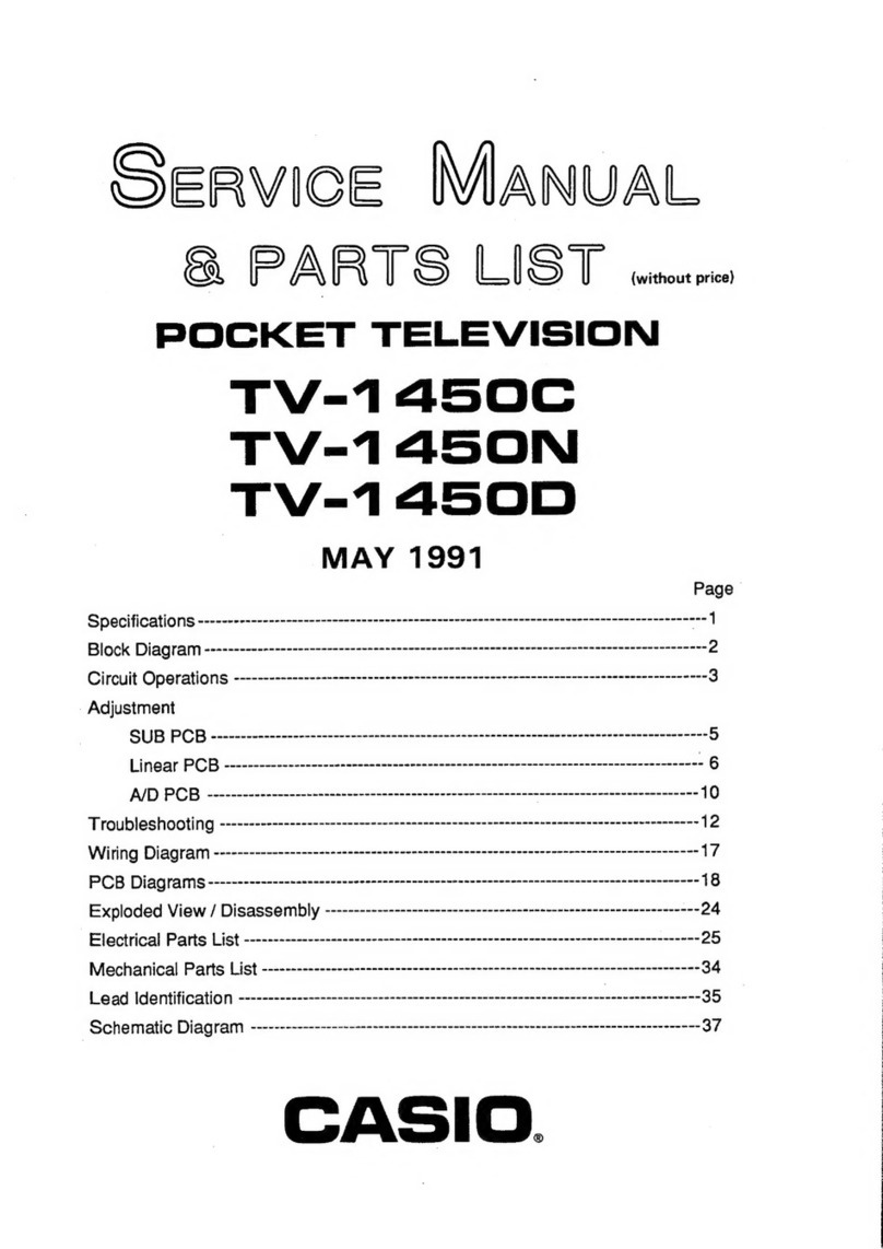 Casio TV-1450C User manual