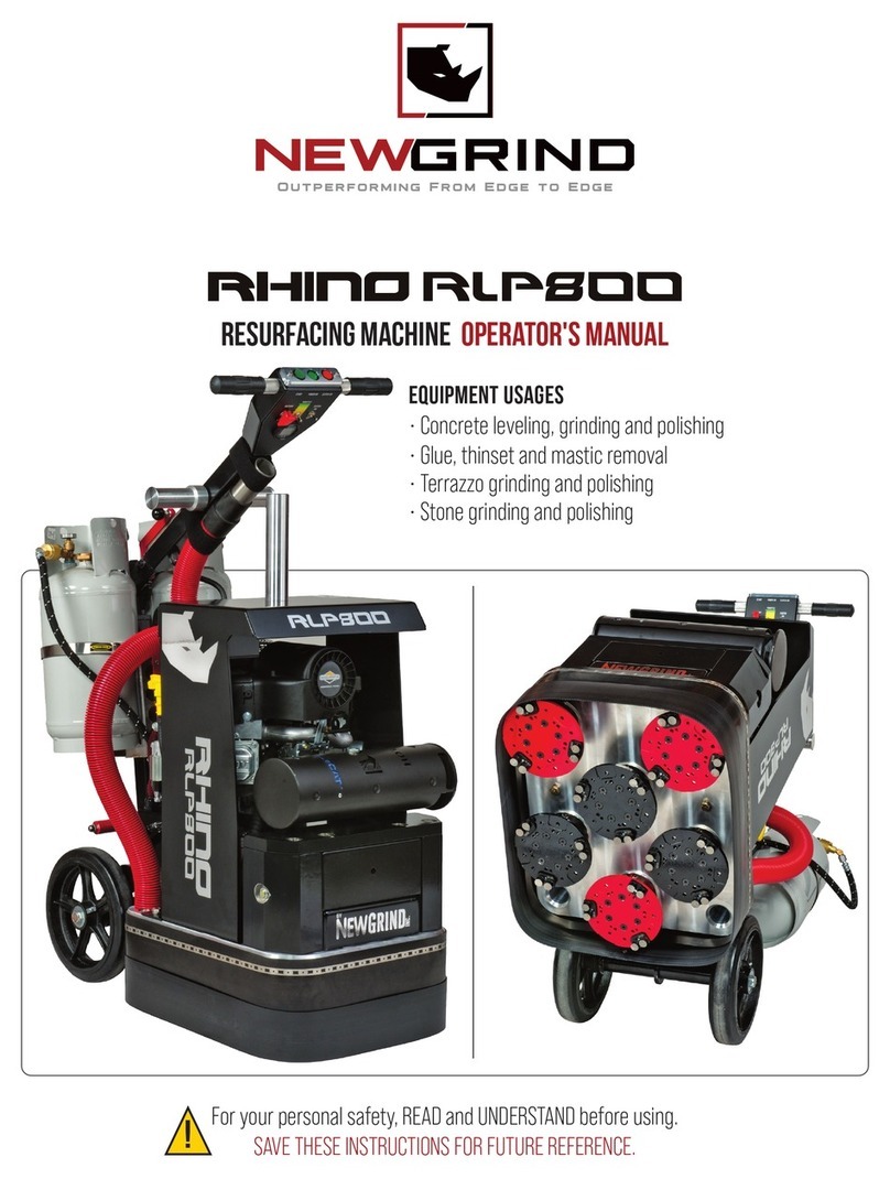 Newgrind RHINO RLP800 Operator's manual