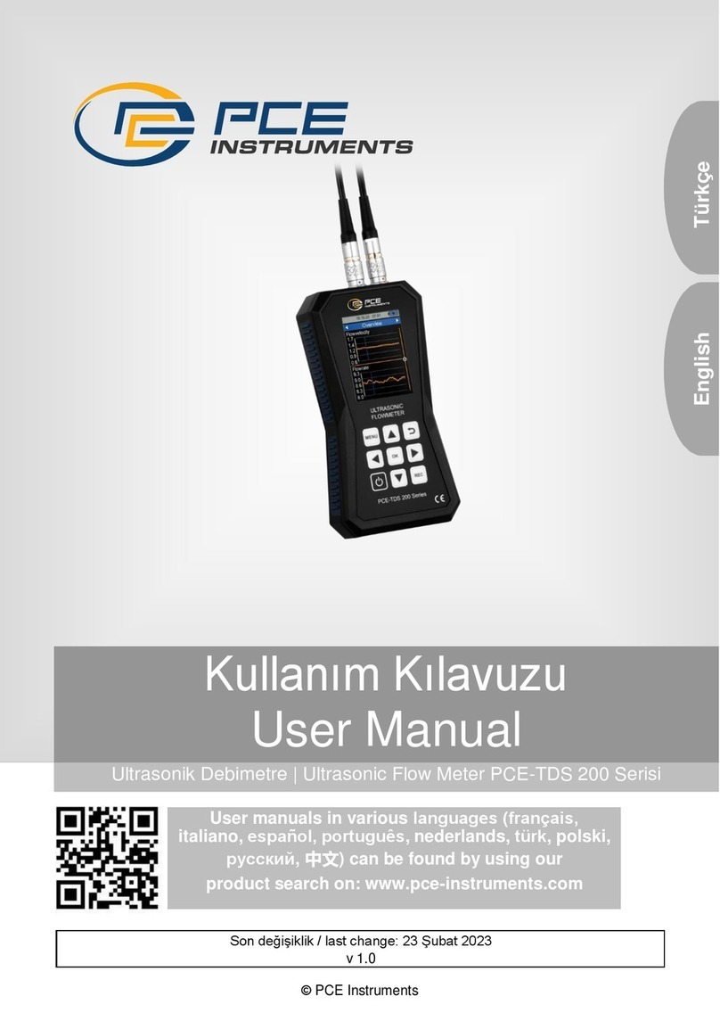 PCE Instruments PCE-TDS 200 Series User manual PCE Instruments PCE-TDS 200 Series User manual