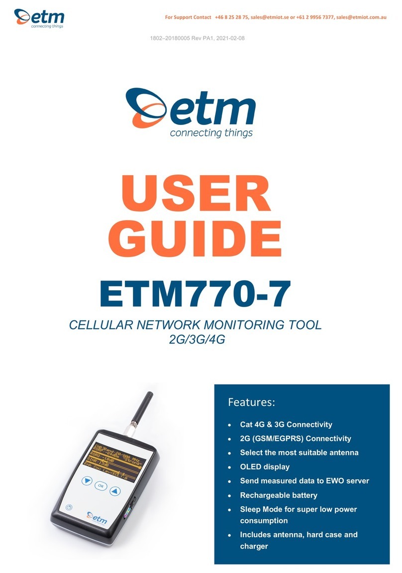 ETM ETM770-7 user guide