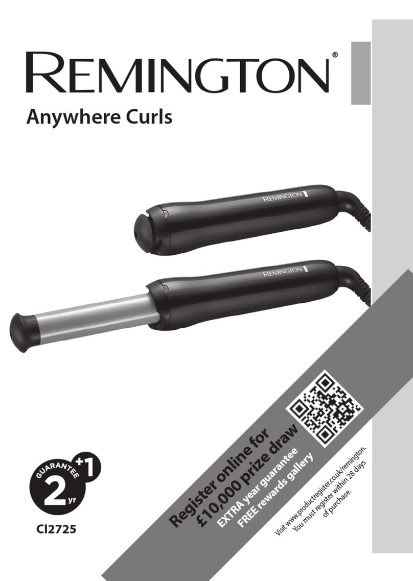 Remington Anywhere Curls CI2725 User manual