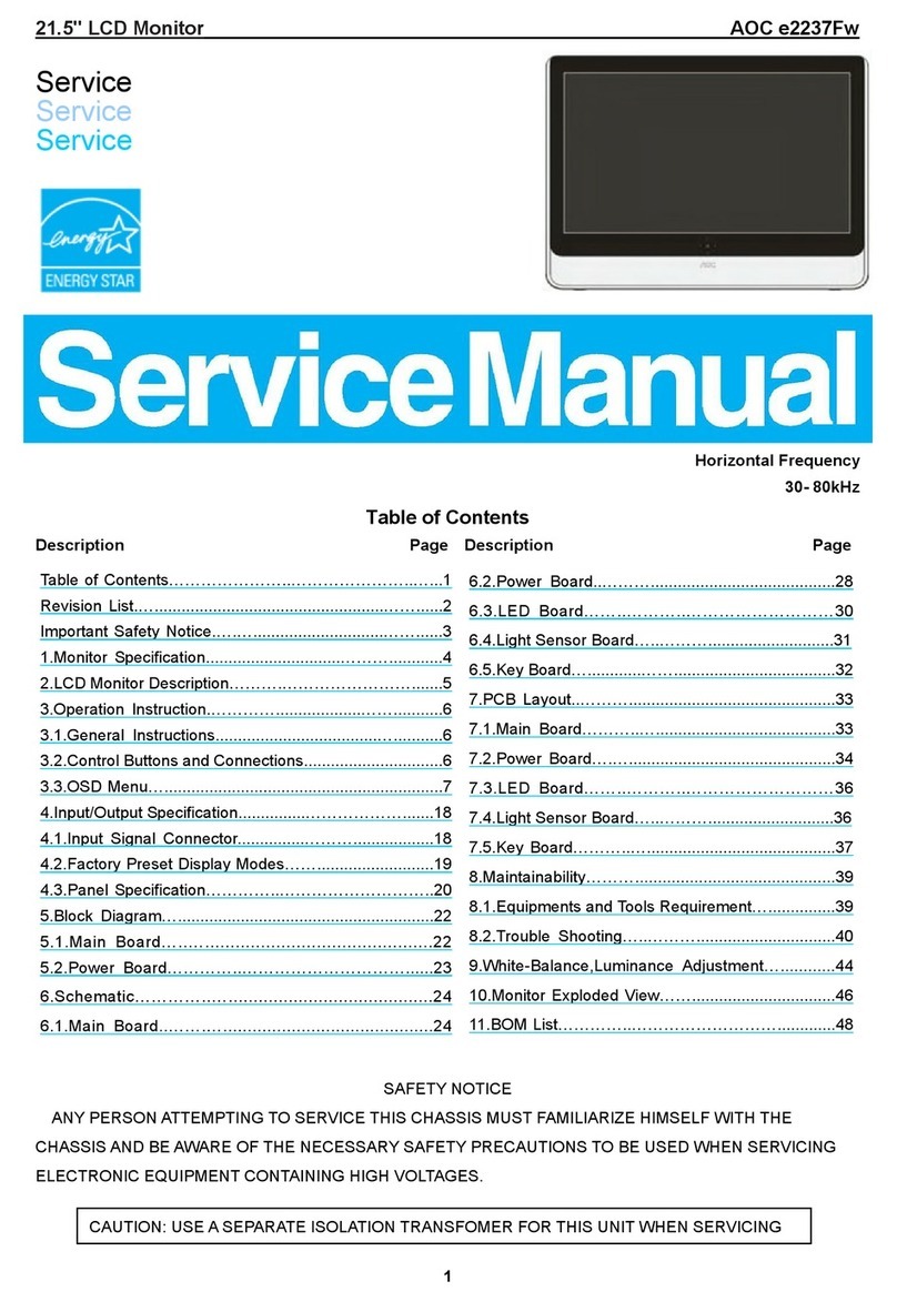 AOC e2237Fw User manual