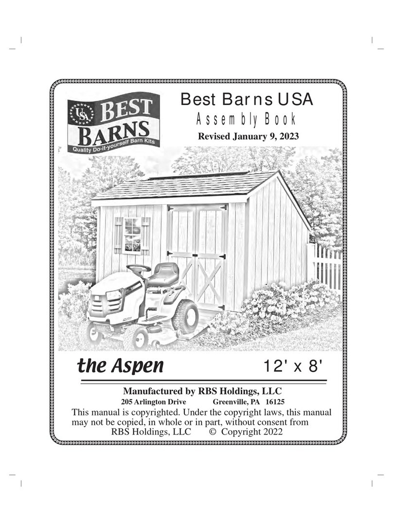Best Barns Aspen 12' x 8' Assembly Book