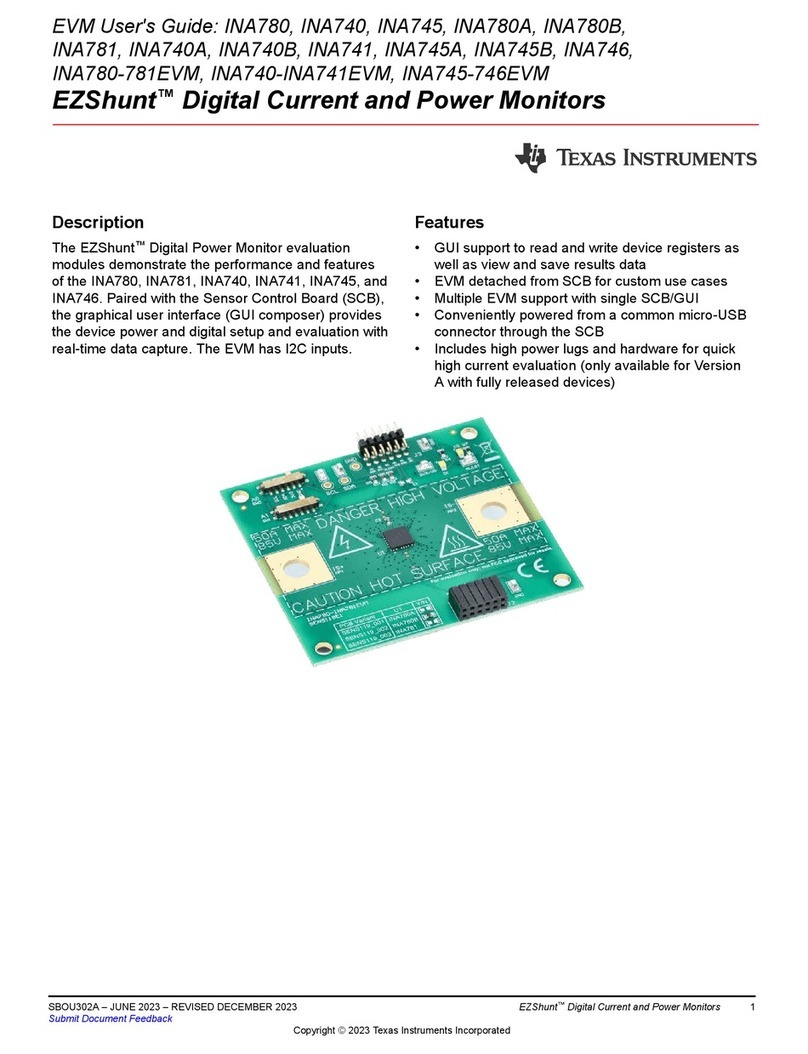 Texas Instruments EZShunt INA740 User manual
