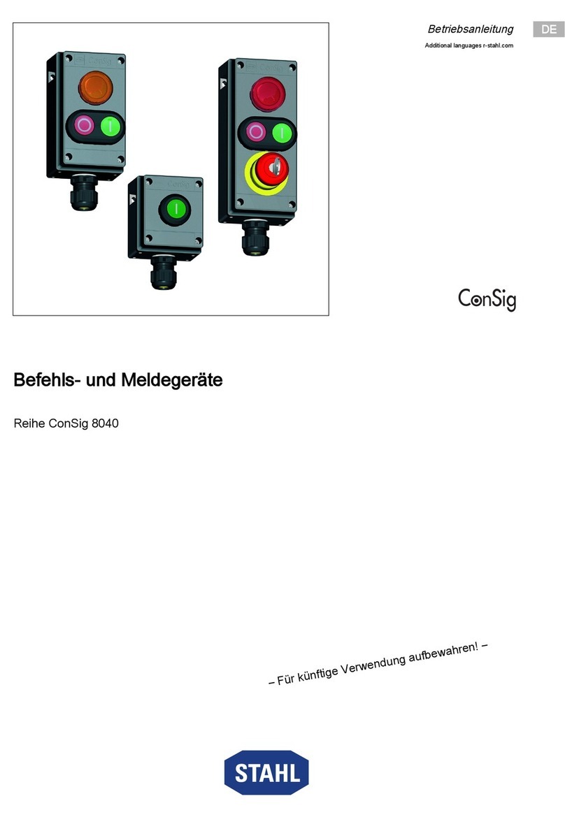 Stahl ConSig 8040 Series operating instructions