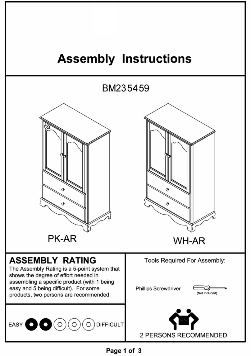 Benjara BM235459 Assembly instructions