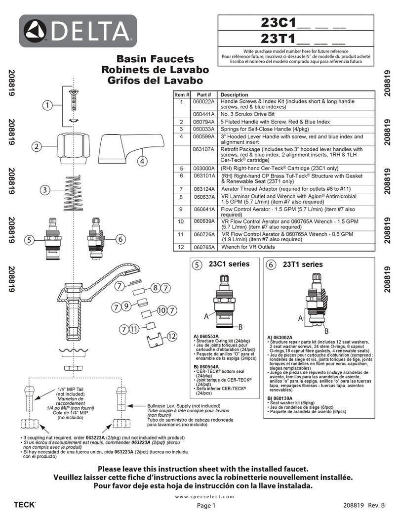Delta TECK 23C1 Series User manual