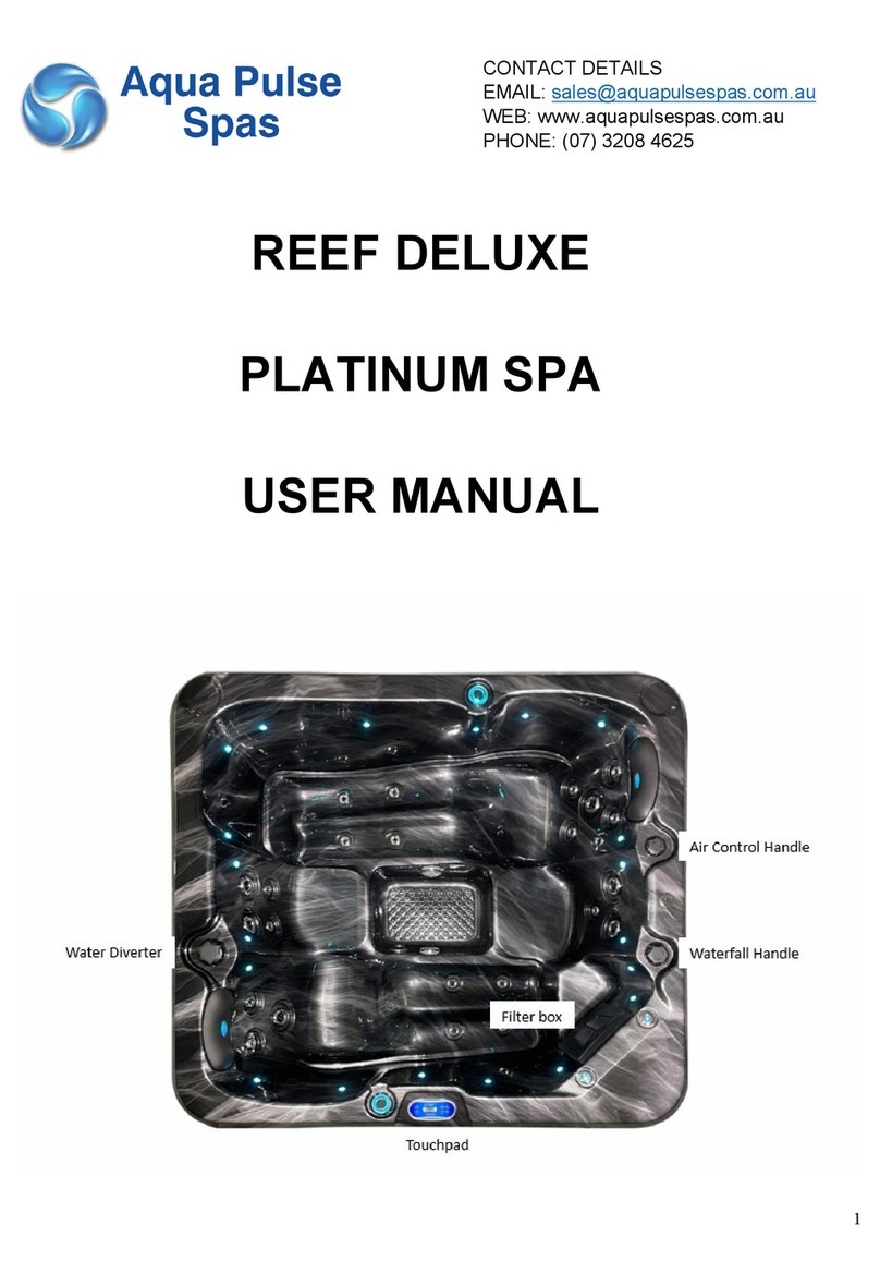 Aqua Pulse Spas REEF DELUXE PLATINUM SPA user manual Aqua Pulse Spas REEF DELUXE PLATINUM SPA user manual