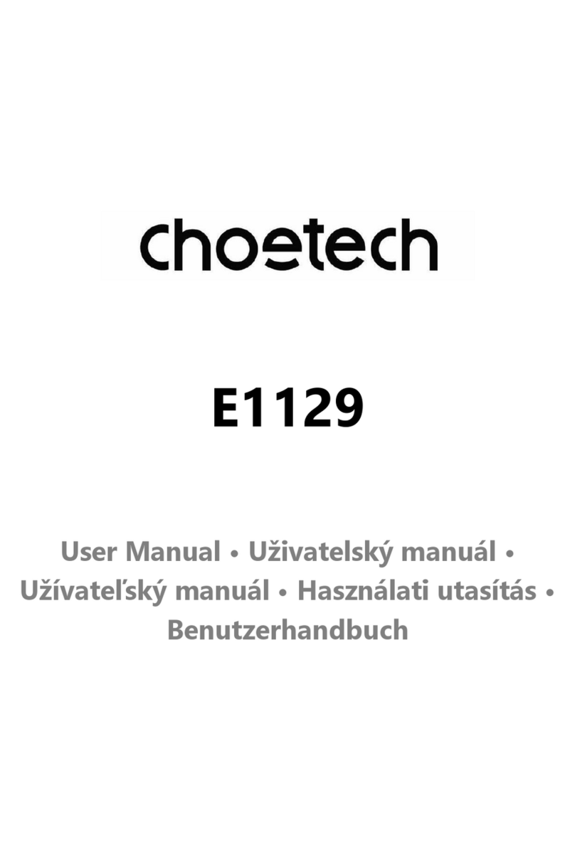 Choetech E1129 user manual