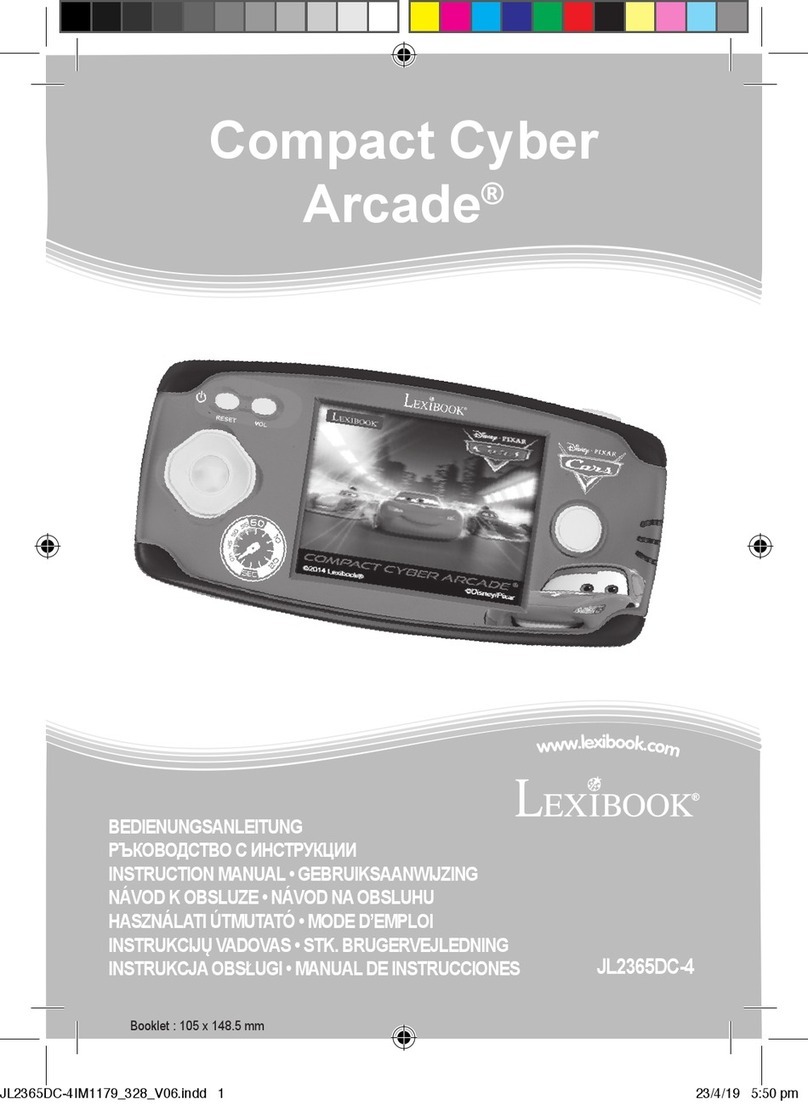 LEXIBOOK Compact Cyber Arcade JL2365DC-4 instruction manual