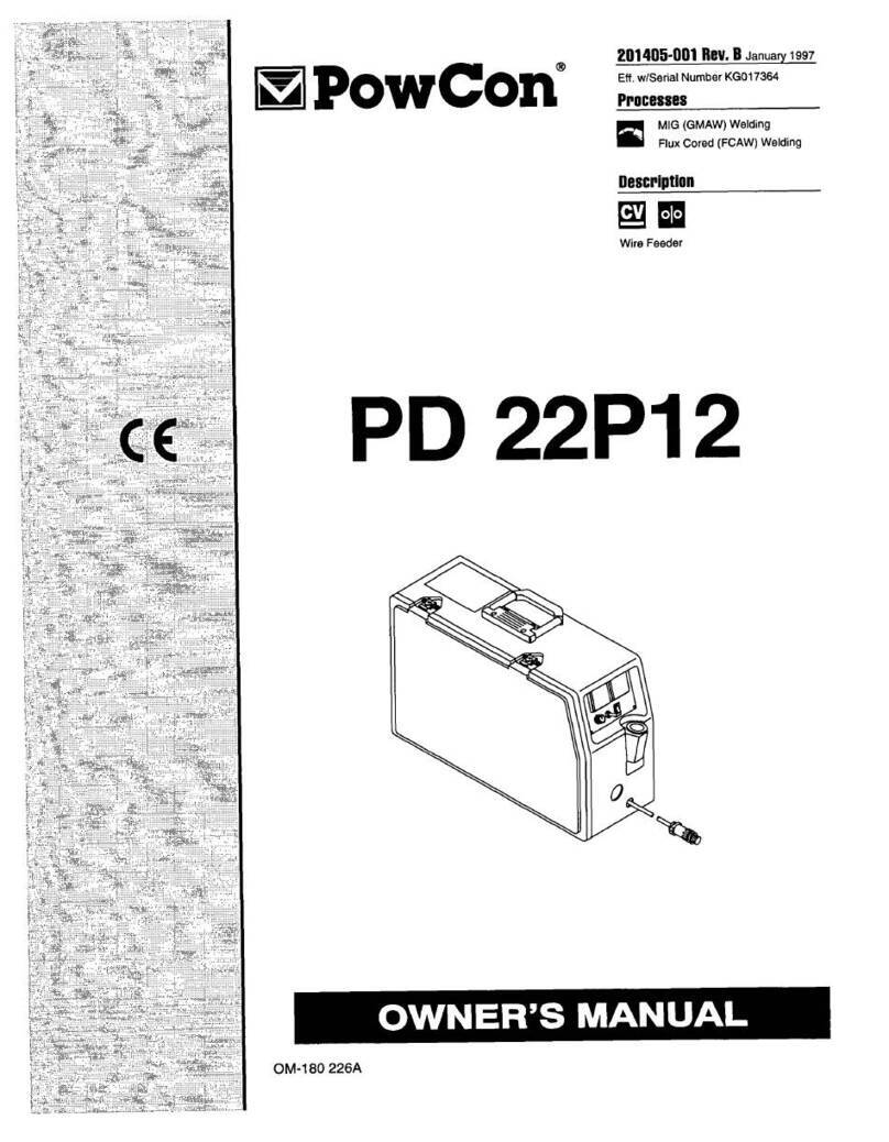 PowCon PD 22P12 owner's manual