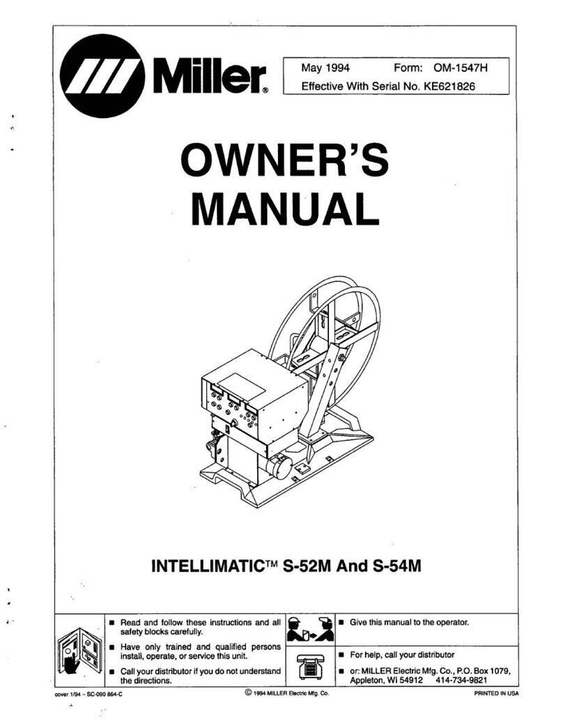 Miller INTELLIMATIC S-52M User manual