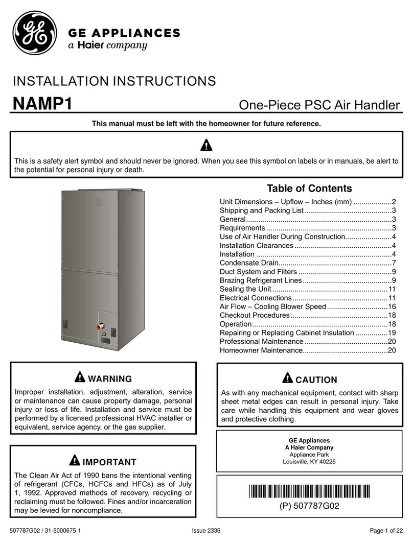 Haier GE NAMP1 User manual