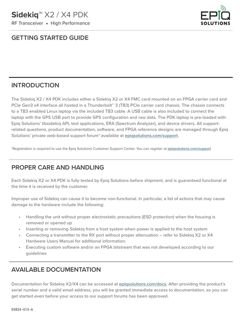 Epiq Solutions Sidekiq X2 User manual