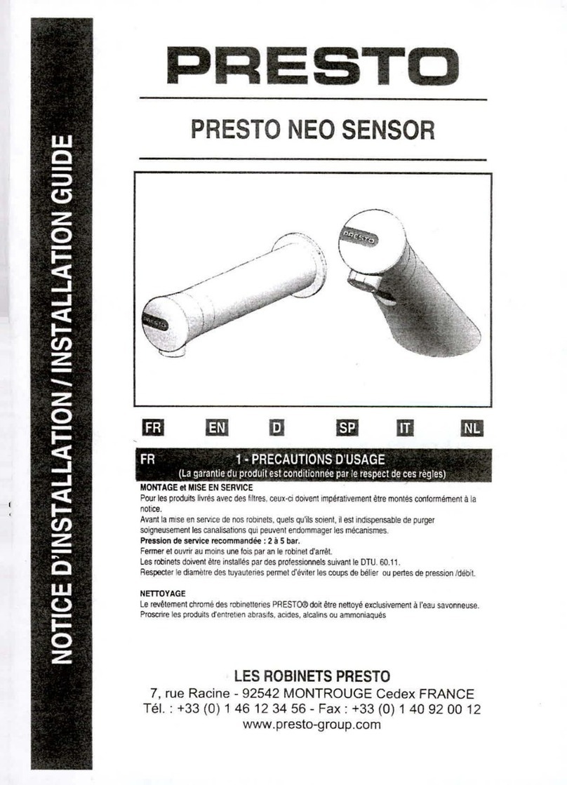 Presto NEO SENSOR User manual