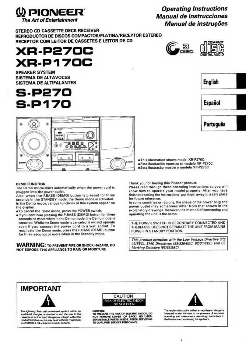 Pioneer XR-P270C User manual