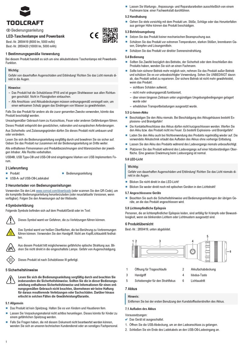 TOOLCRAFT 2859419 User manual TOOLCRAFT 2859419 User manual