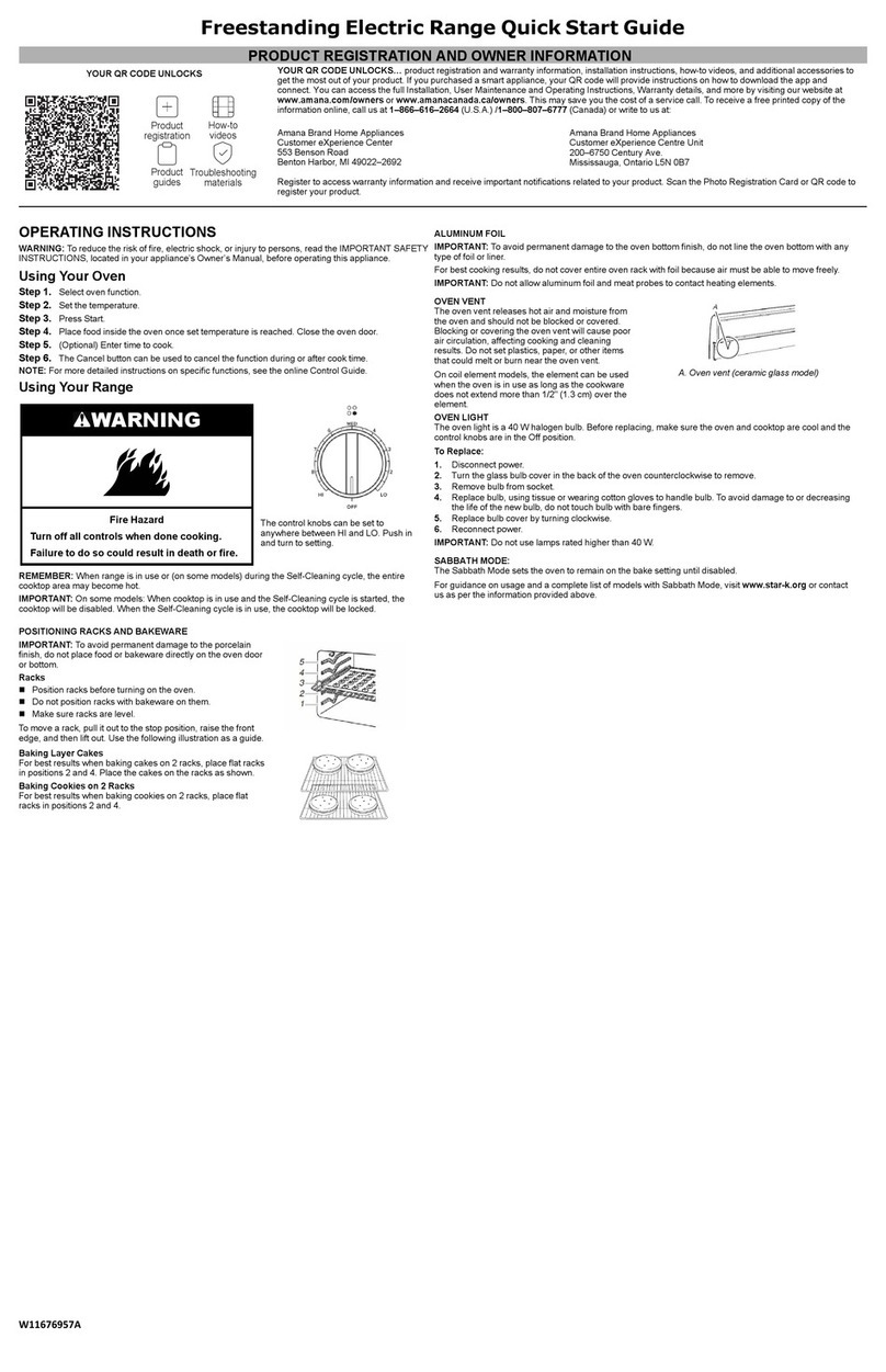 Amana W11676957A User manual