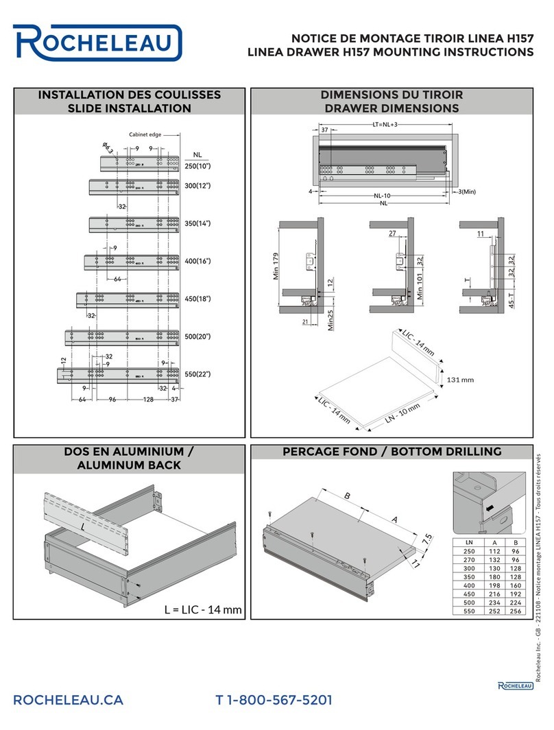 Rocheleau H157 Mounting instructions