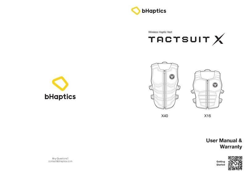 Bhaptics TACTSUIT X User manual & warranty