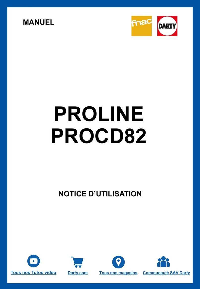 Proline PROCD82 manual