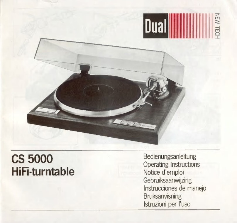 Dual CS 5000 User manual